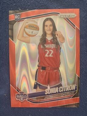 2025 Prizm WNBA RC Sonua Citron Red Seismec Pruzm #194/249